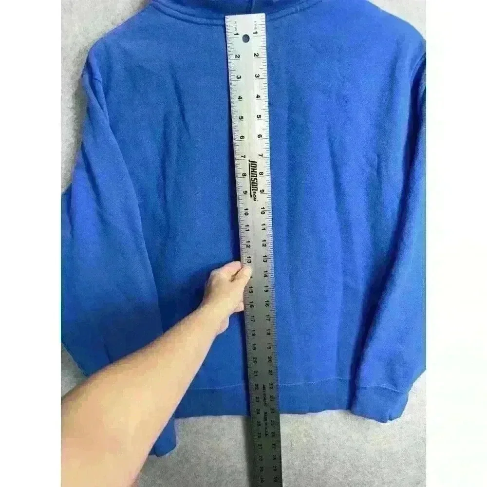 The‎ North Face Hoodie Sweatshirt Fleece Pullover Drew Peak Hooded Blue Sz M EUC